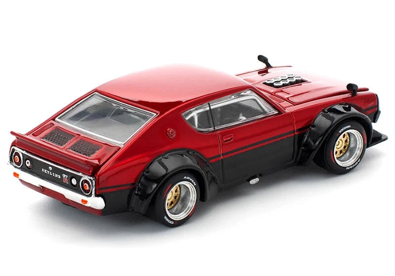 POPRACE 1:64 KPGC110 KENMERI - RED/BLACK PR640266