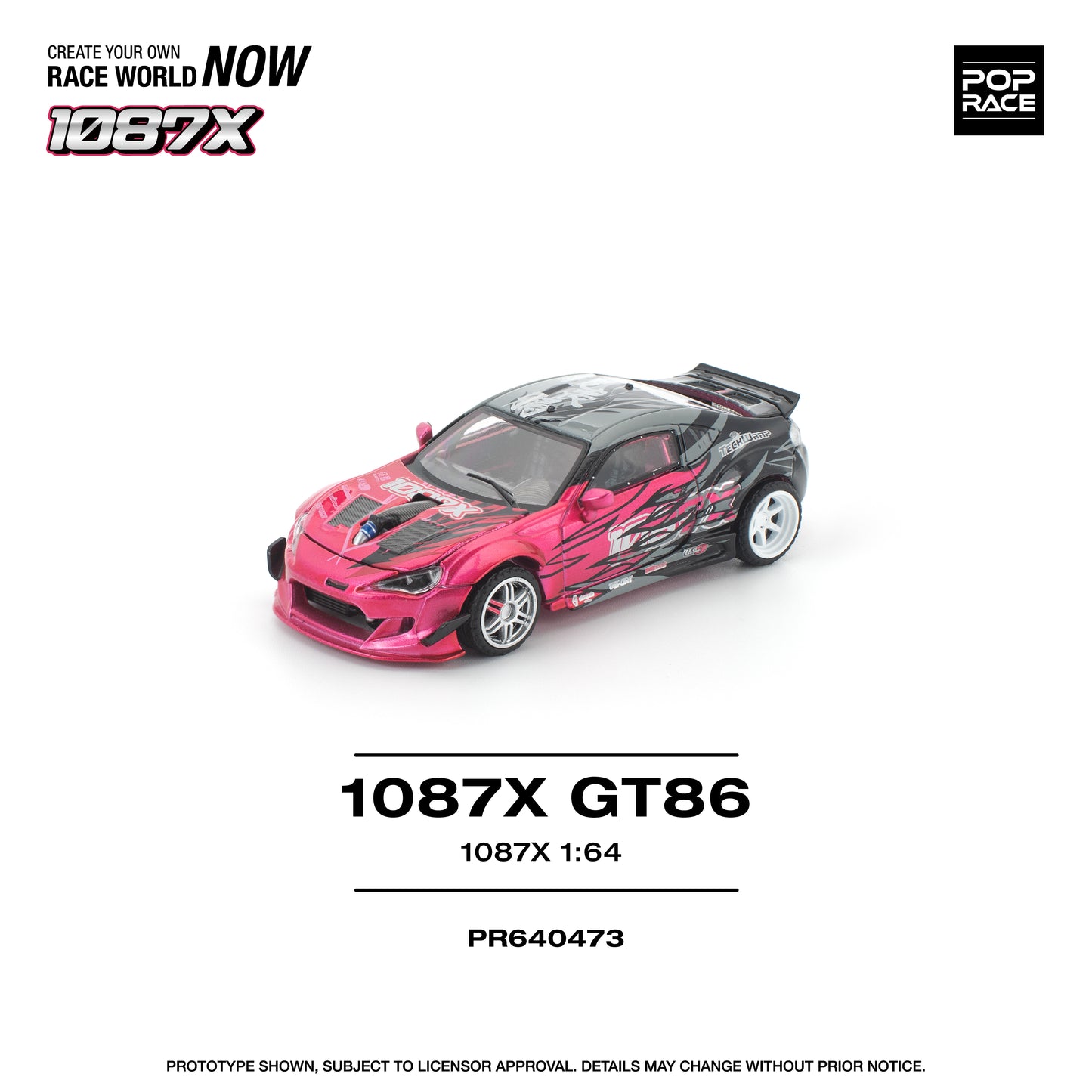 (PREORDER)POPRACE 1/64 1087X GT86