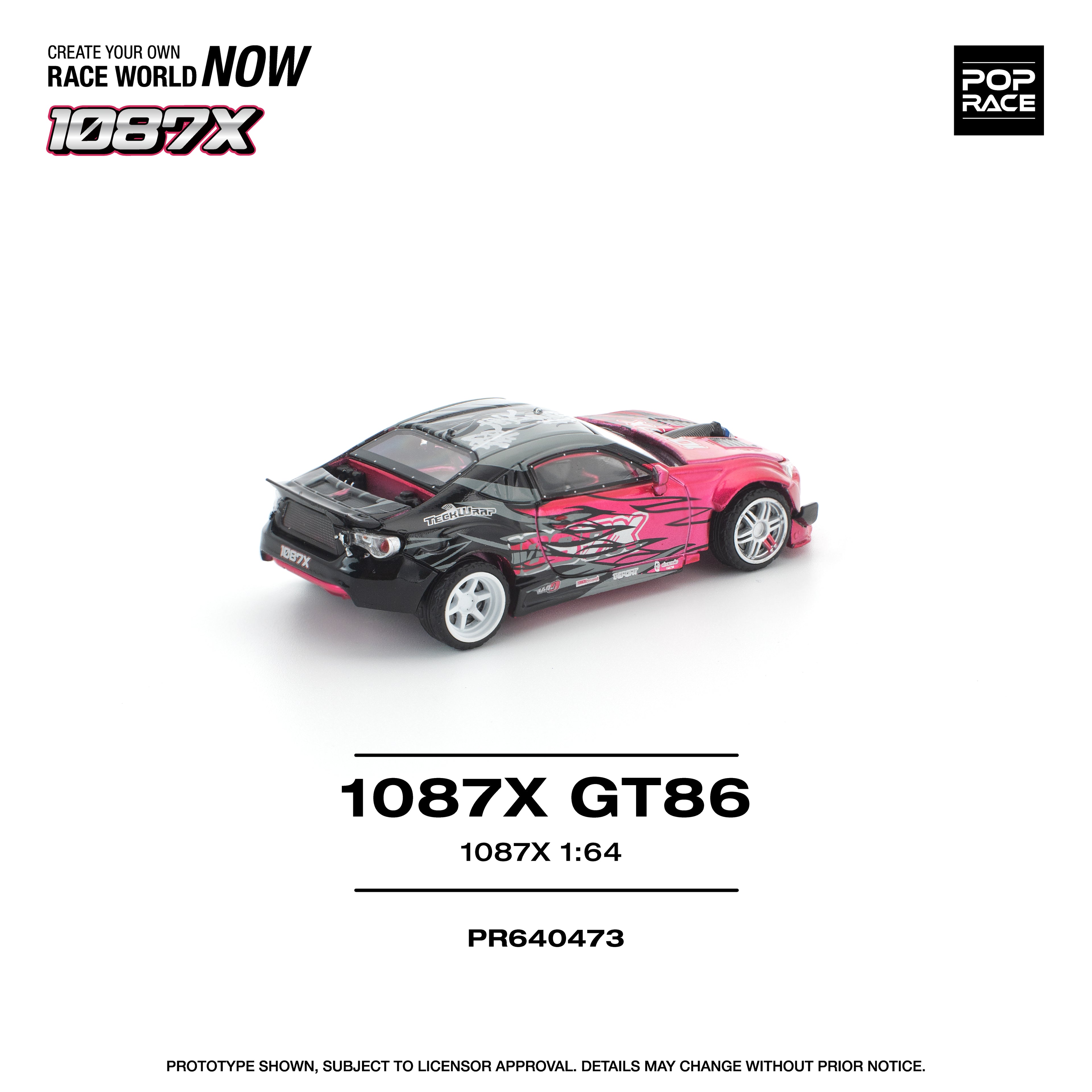 (PREORDER)POPRACE 1/64 1087X GT86