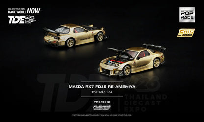 POPRACE 1/64 MAZDA RX7 FD3S RE-AMEMIYA TDE 2026 PR640512