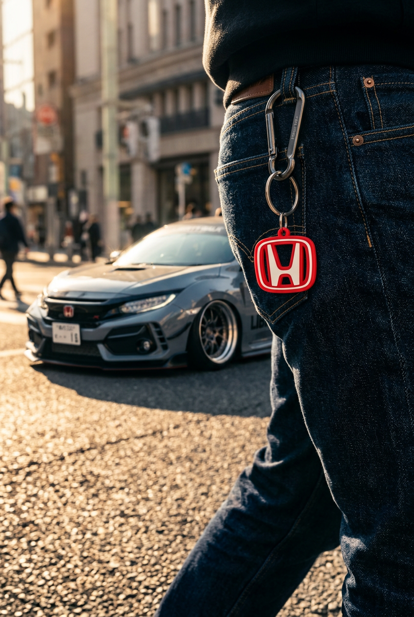 HONDA KEYCHAIN RED