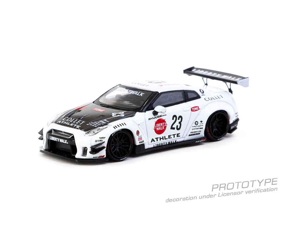 (Preorder) Tarmac Works 1:64 LB-WORKS NISSAN GT-R R35 type 2 With Oil Can – White