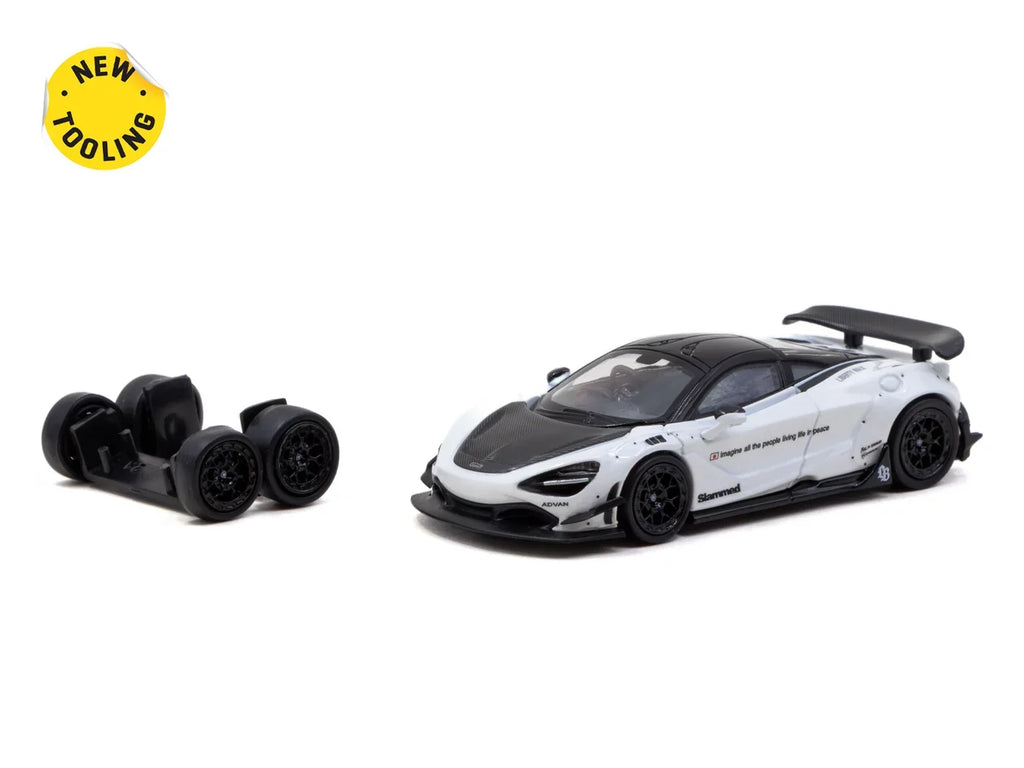 (COMING SOON)  TARMAC COLLAB64 1/64 LB-WORKS 720S White T64-106-WH