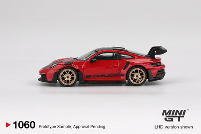 Mini GT #1060 1:64 Porsche 911 (992) GT3 RS Weissach Package – Guards Red