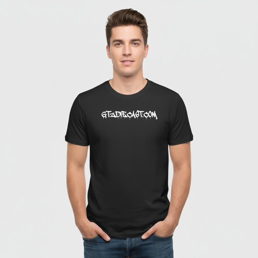 Black GTZ DIECAST T-shirt front view
