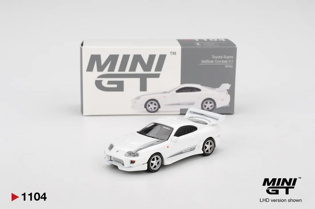 Mini GT #1104 1:64 Toyota Supra VeilSide Combat V-I – White