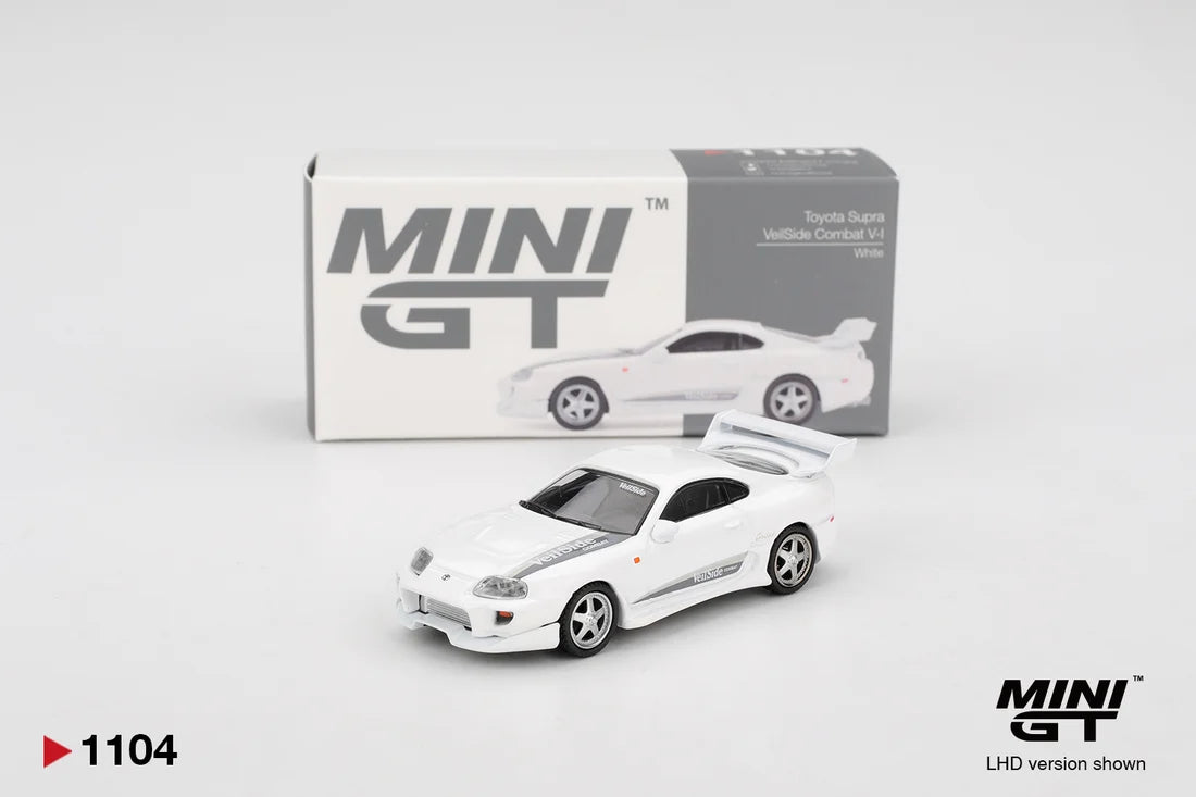 Mini GT #1104 1:64 Toyota Supra VeilSide Combat V-I – White