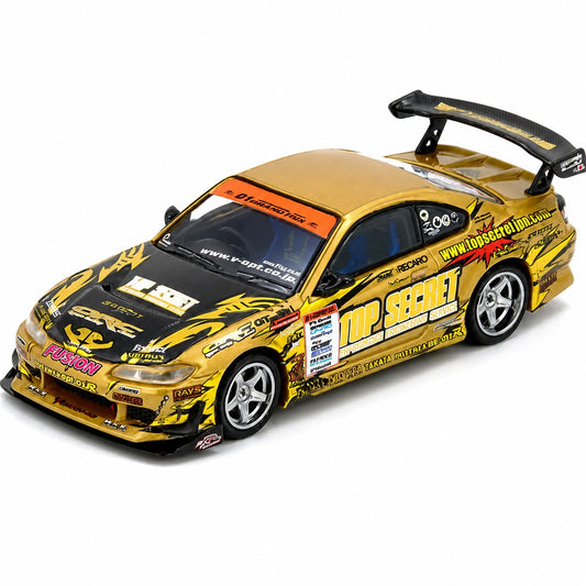 TOP SECRET Silvia (S15) Gold D1 Grand Prix Series Champion 2004 IN64-S15TS-D104 INNO64 1:64 SCALE