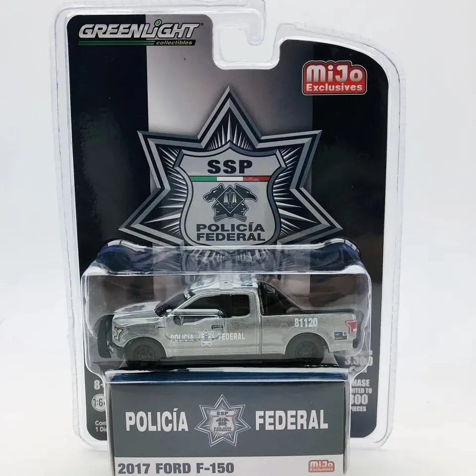 Green Light / Ford F 150 2017 Policia Federal Plata RARE TO FIND