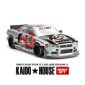 Kaido House x Mini GT 1:64 Nissan Skyline GT-R (R34) Kaido Star Racing V1- Silver