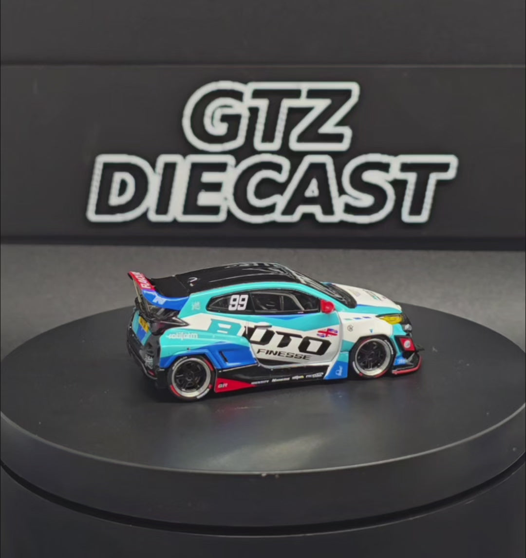 Pop Race Pandem Toyota GR Yaris Auto Finesse Blue White 012 Enigma Exclusive