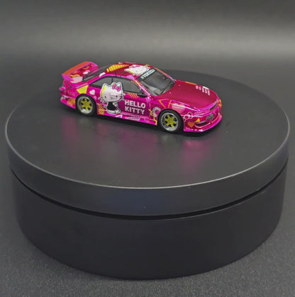 Tarmac Works 1/64 VERTEX Silvia (S14) Hello Kitty Pink Chrome APA XPO 2025 event model