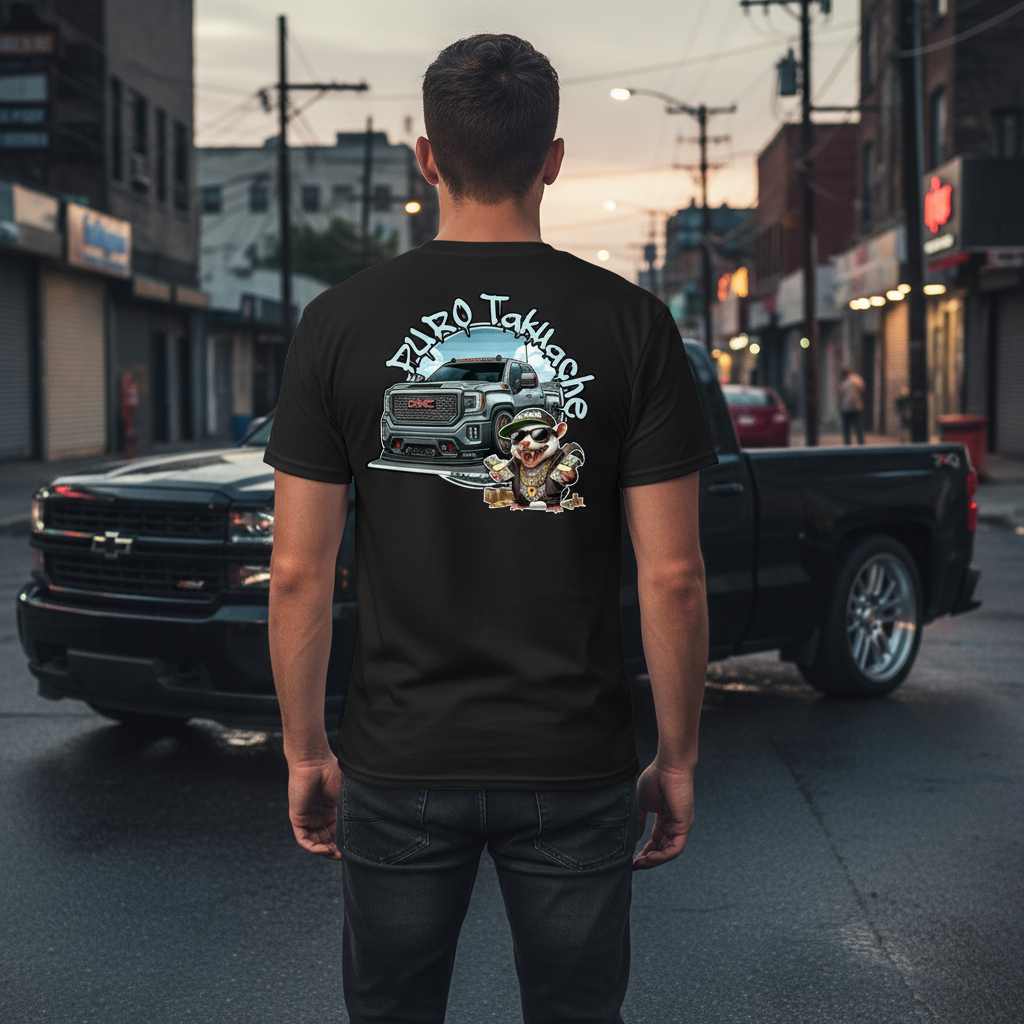 Puro Takuache Cuh Shirt with Bagged Single Cab Silverado