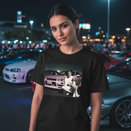 Realistic JDM Leia Print Shirt