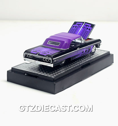 M2 Machines 1:64 1964 Chevrolet Impala SS 409 Convertible – Black – Hobby Exclusive