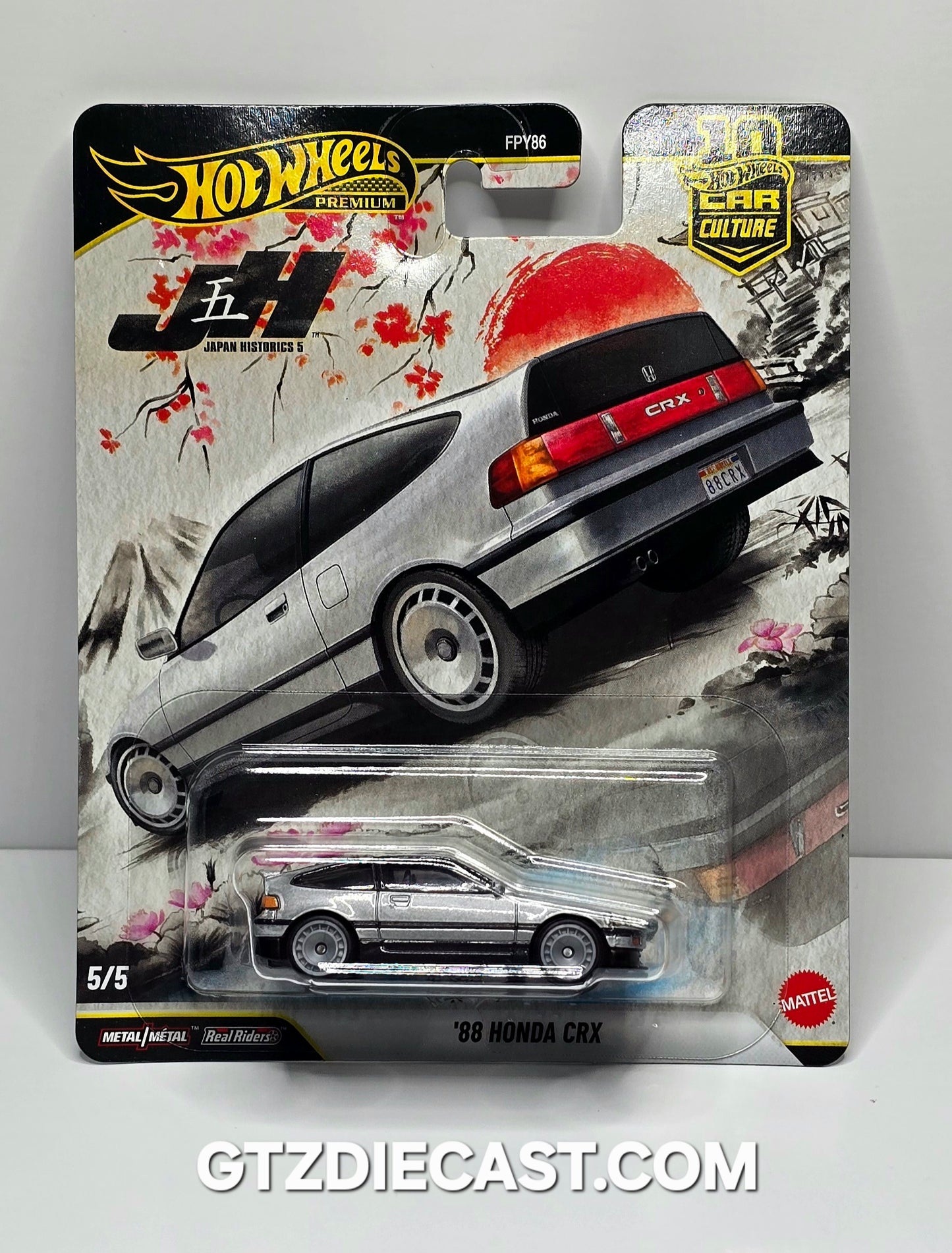 Hot Wheels Japan Historics 5 '88 Honda CRX