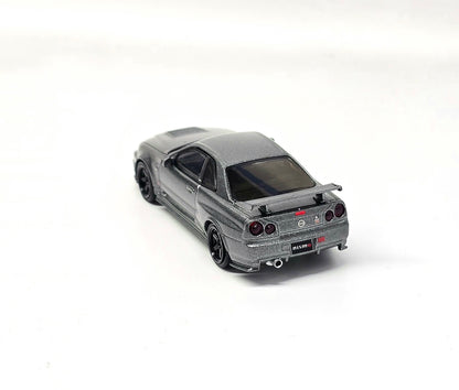 Mini GT 1:64 Nissan Skyline GT-R Dark Metal Gray (NISMO BNR34 CRS Version)