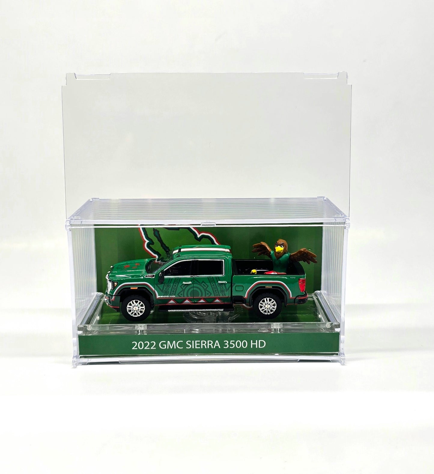 Greenlight 1:64 International Soccer Celebration ’26 – 2022 GMC Sierra 3500 HD Mexico Tribute with Eagle – Limited Edition