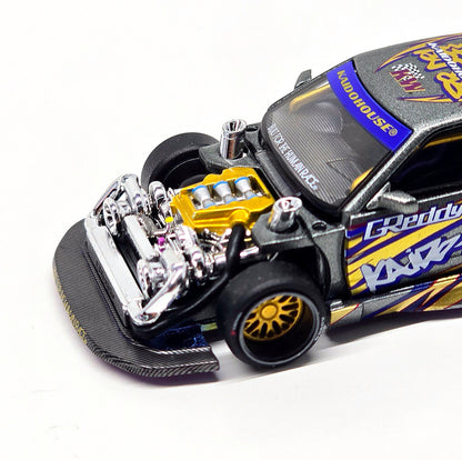 Kaido House x Mini GT Nissan Silvia S13-R Kaido Drift V1 Greddy – Gunmetal Gray