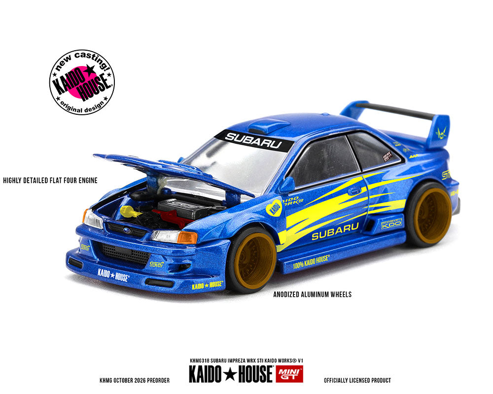 (Preorder) Kaido House x Mini GT Subaru Impreza WRX STI KAIDO WORKS V1 – Blue
