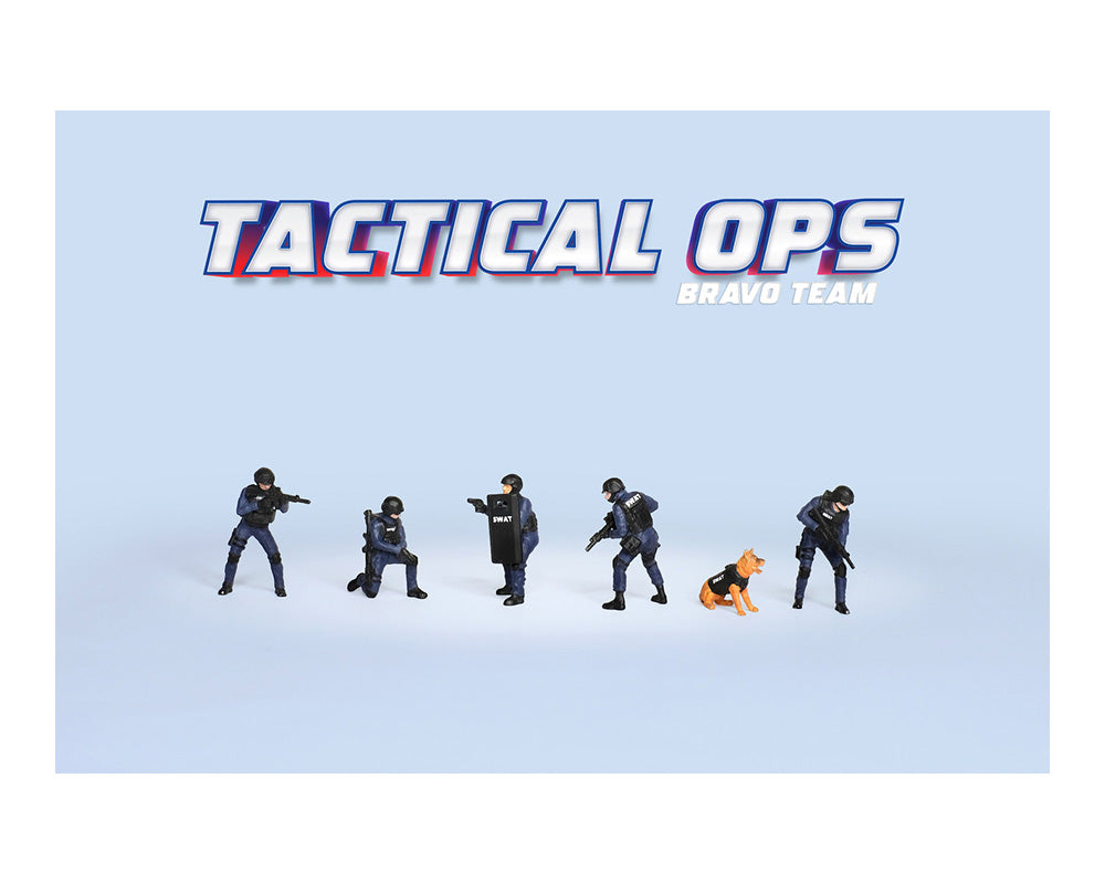 (Preorder) American Diorama 1:64 Figures Tactical OPS SWAT Team – MiJo Exclusives – Limited Edition