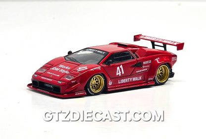 Mini GT #1100 1:64 Lamborghini Countach LB-WORKS – Red