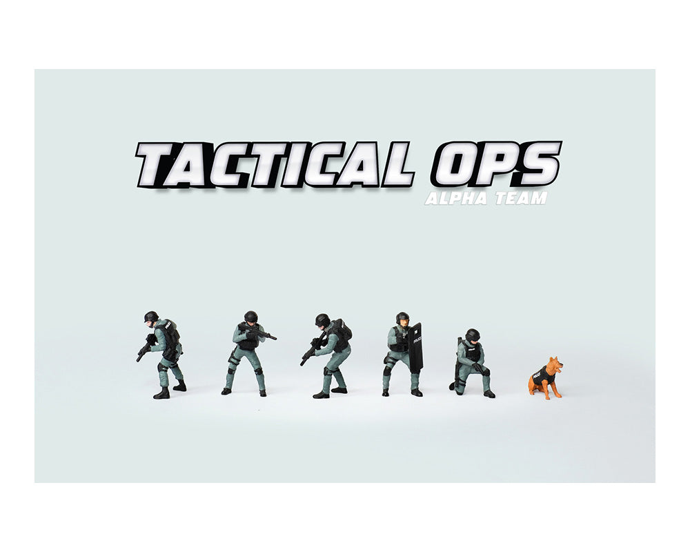 (Preorder) American Diorama 1:64 Figures Tactical OPS Police Team – MiJo Exclusives – Limited Edition