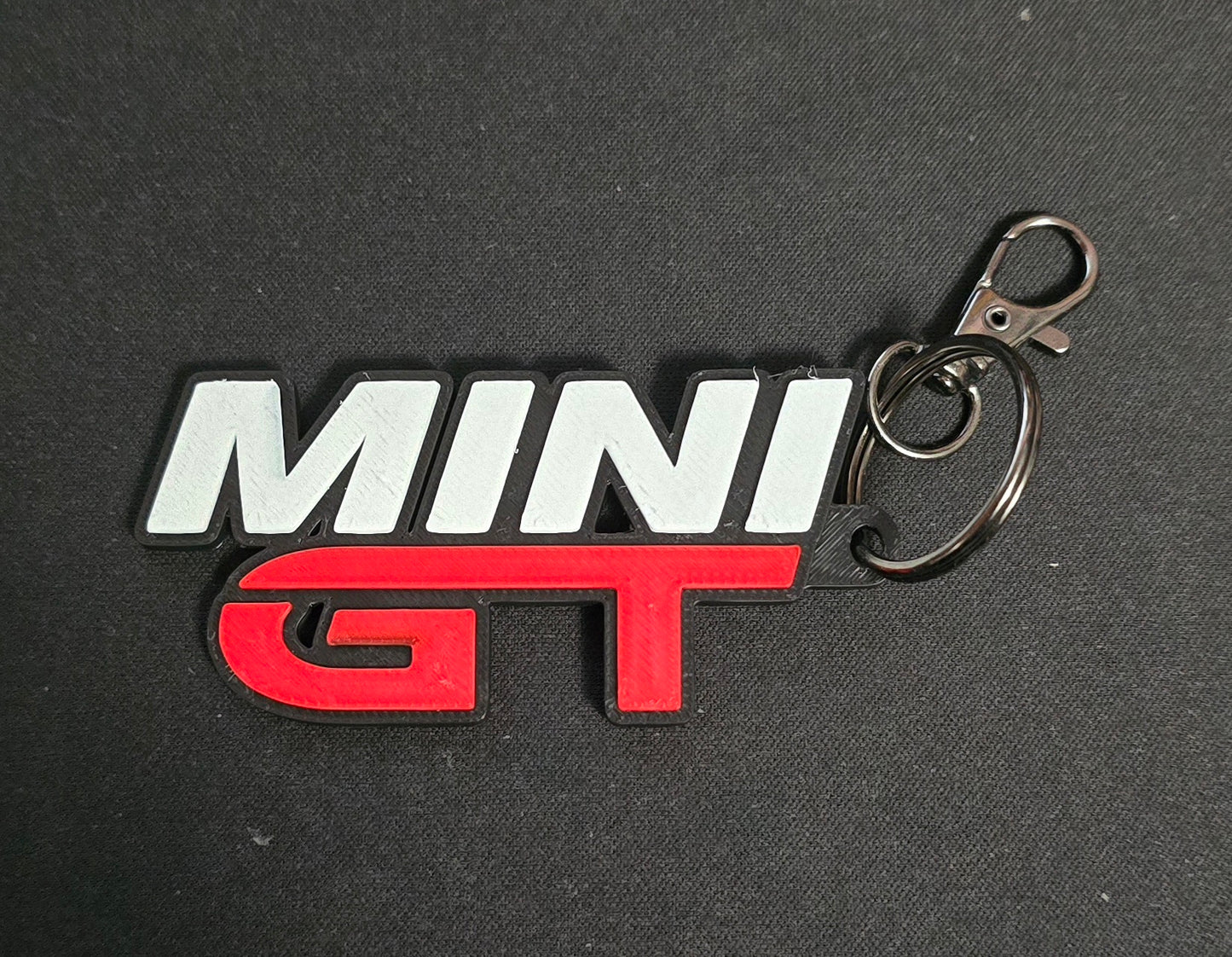 Mini GT Red keychain
