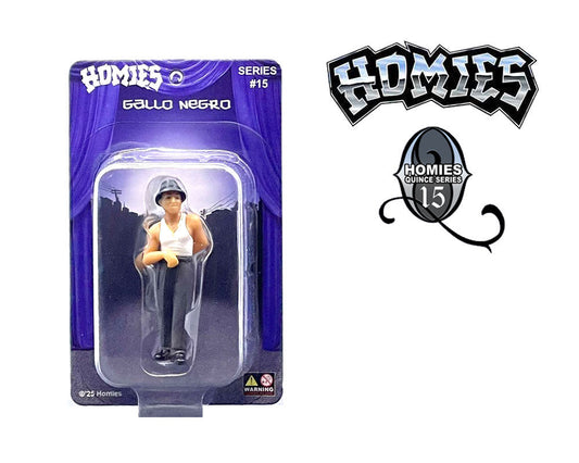 Homies Figures 1.75″ Series 15 Special Edition #1 Gallo Negro Figure