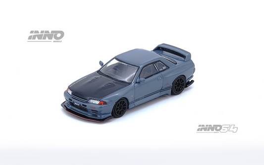 INNO64 1:64 Nissan Skyline GT-R (R32) TOP SECRET in Stealth Gray