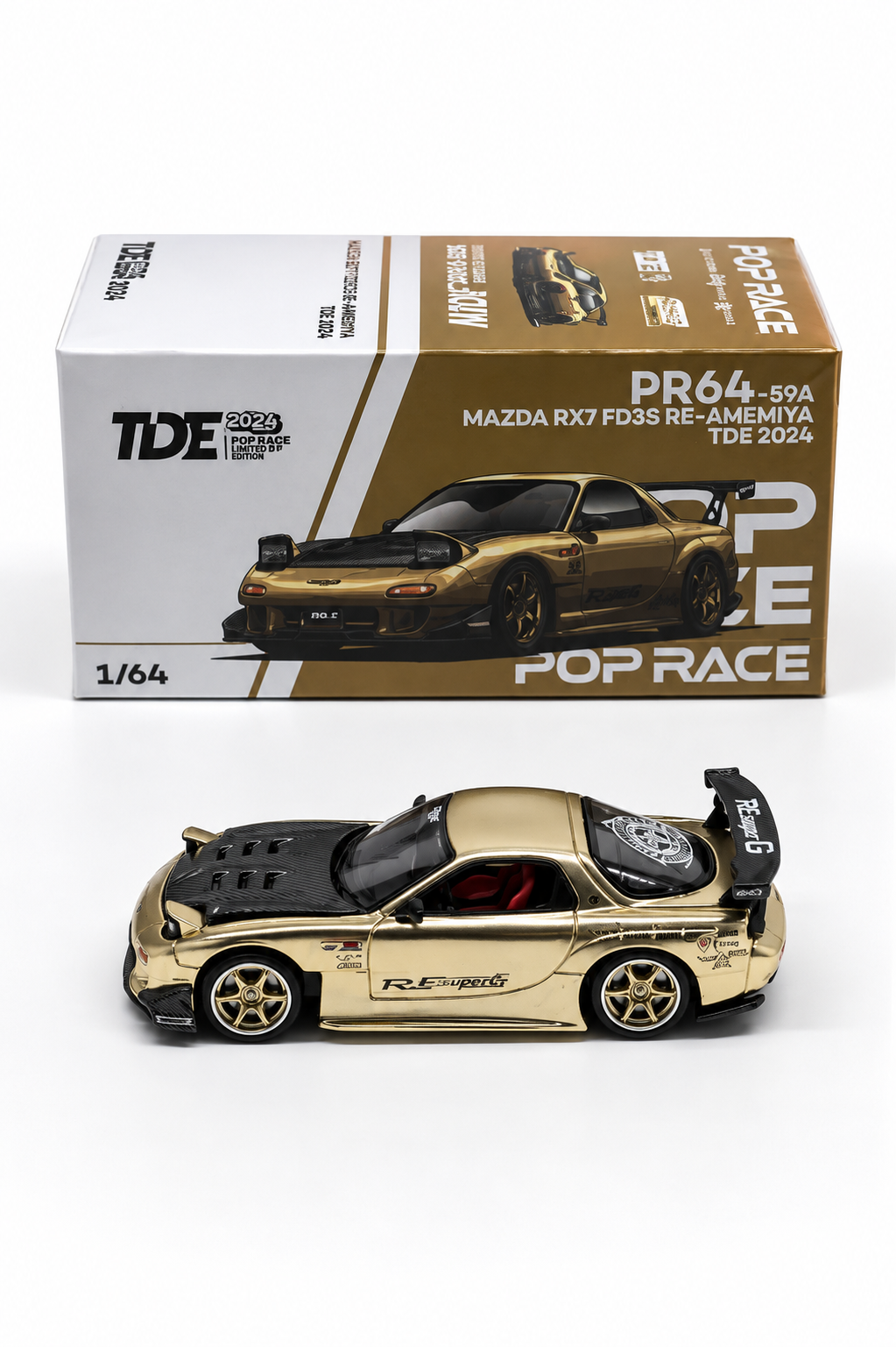 POPRACE 1/64 MAZDA RX7 FD3S RE-AMEMIYA TDE 2026 PR640512