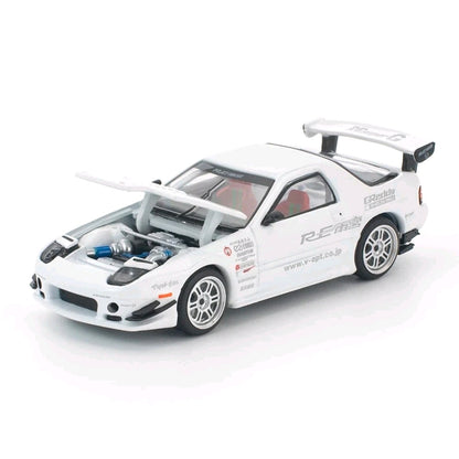 POPRACE PR64-260 MAZDA RX7 FC3S RE-AMEMIYA WHITE 1/64 POP RACE RX-7