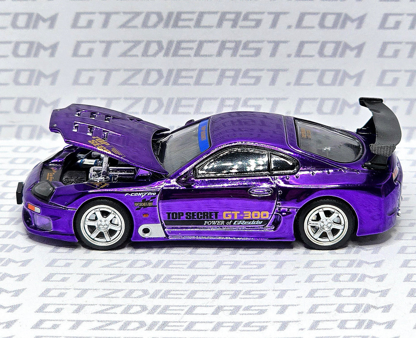 1:64 Pop Race Toyota Supra GT300 Top Secret 458 Tokyo Auto Salon 2025 Hong Kong