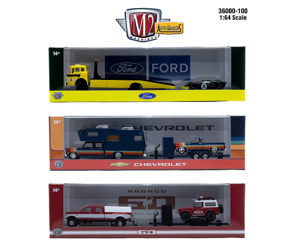 1:64 M2 Machines Auto-Haulers Release 100 Assortment