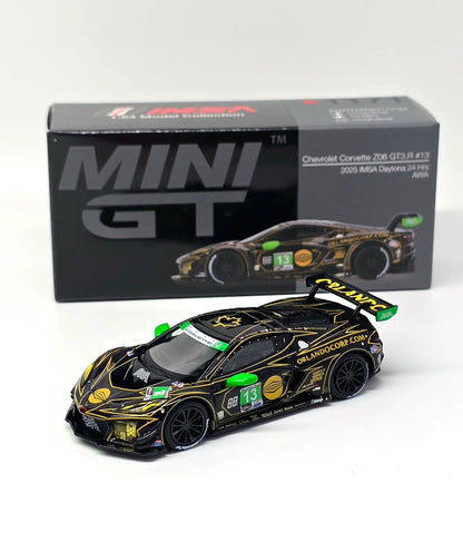 Mini GT #1171 1:64 Chevrolet Corvette Z06 GT3.R #13 AWA 2025 IMSA Daytona 24 Hrs