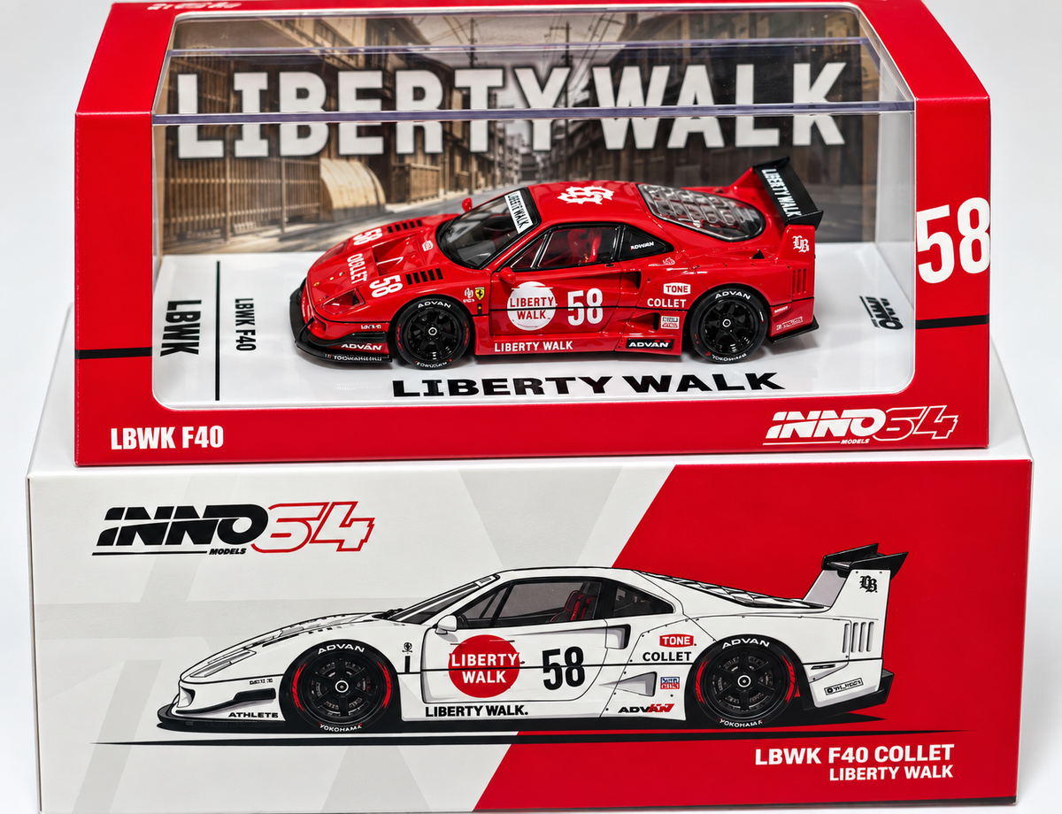 (CHASE) INNO64 F40 COLLET RED COLOR CHASE VARIANT