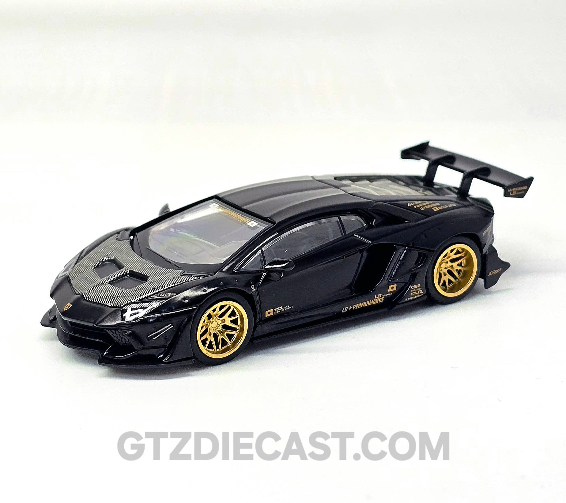 Mini GT 1:64 LB-WORKS Lamborghini Aventador Limited Edition – Matte Black