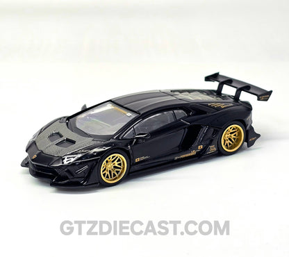 Mini GT 1:64 LB-WORKS Lamborghini Aventador Limited Edition – Matte Black