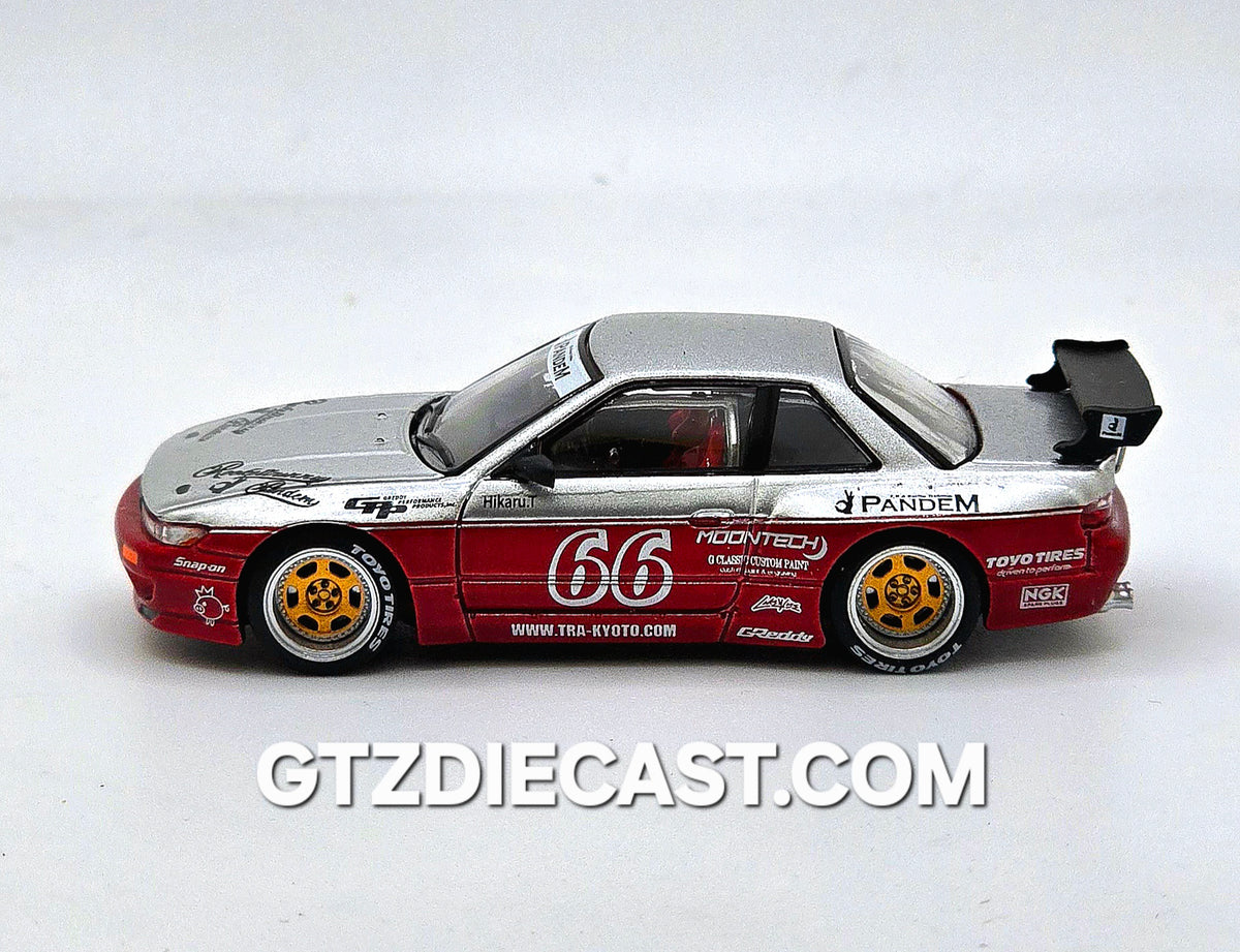 POPRACE 1/64 PANDEM SILVIA S13 - MOONTECH RED PR640258