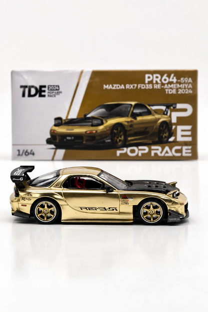 POPRACE 1/64 MAZDA RX7 FD3S RE-AMEMIYA TDE 2026 PR640512