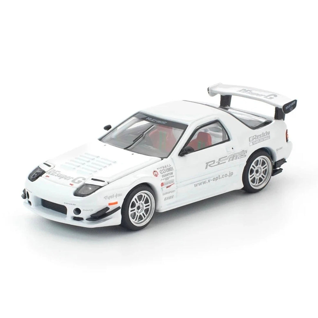 POPRACE PR64-260 MAZDA RX7 FC3S RE-AMEMIYA WHITE 1/64 POP RACE RX-7