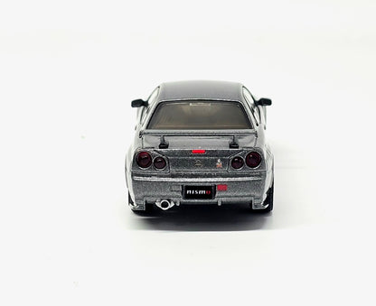 Mini GT 1:64 Nissan Skyline GT-R Dark Metal Gray (NISMO BNR34 CRS Version)