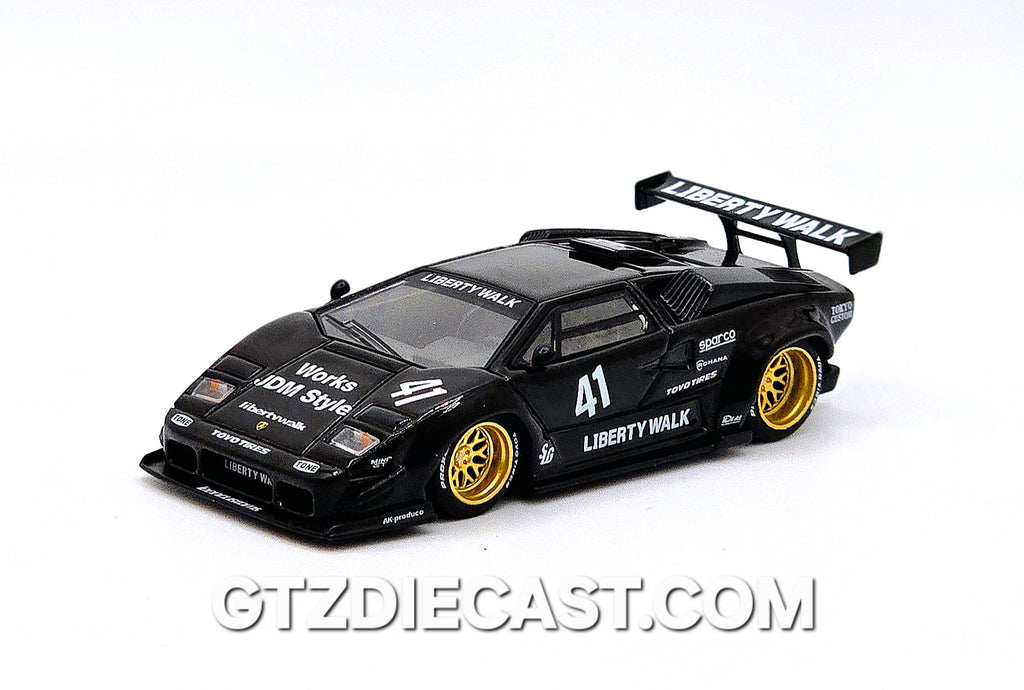 Mini GT 1:64 Lamborghini Countach LB-WORKS Black #1081
