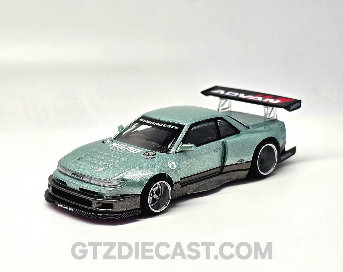 Kaido House x Mini GT Nissan Silvia S13-R – Sea Foam Green //232