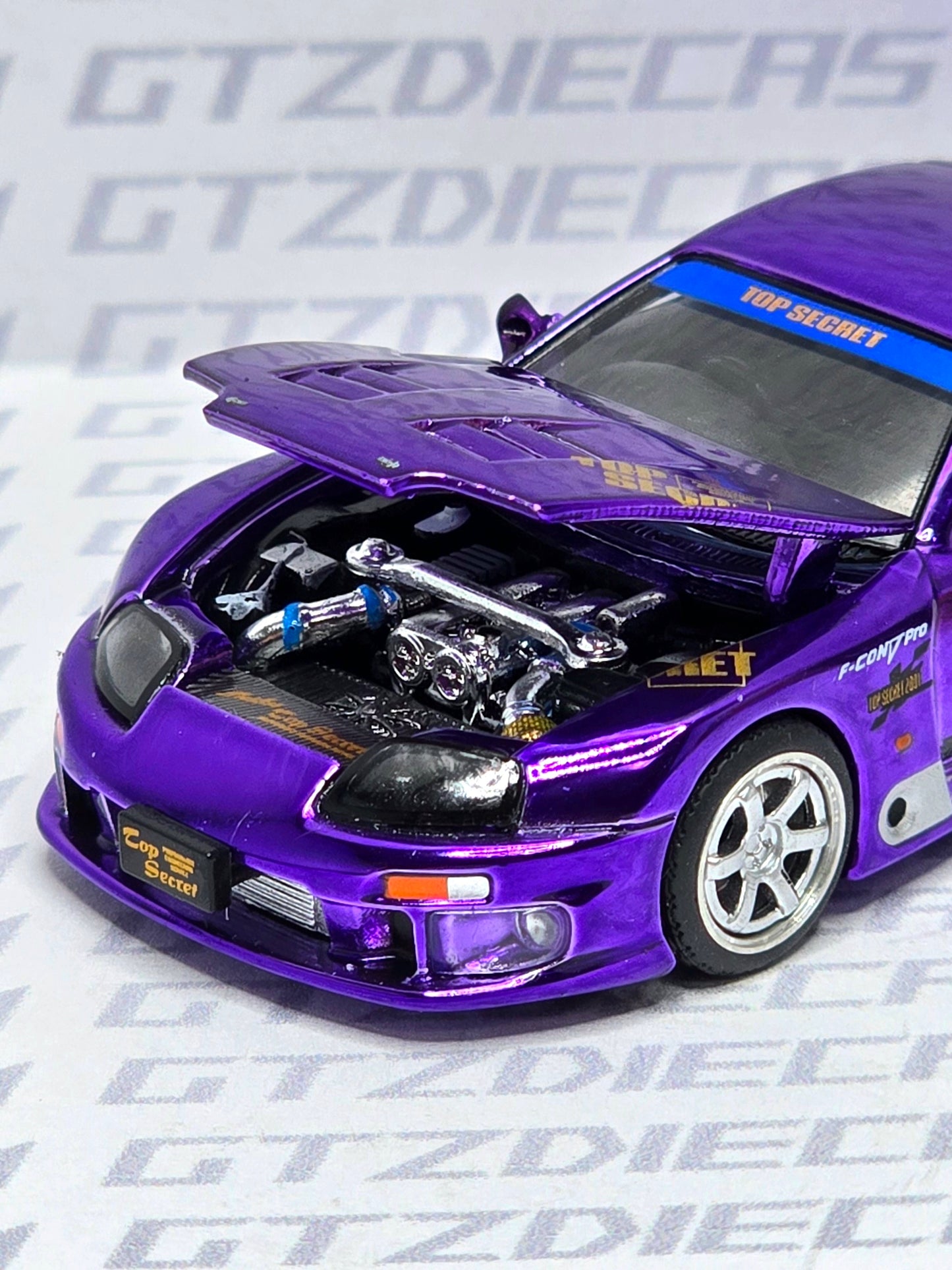 1:64 Pop Race Toyota Supra GT300 Top Secret 458 Tokyo Auto Salon 2025 Hong Kong