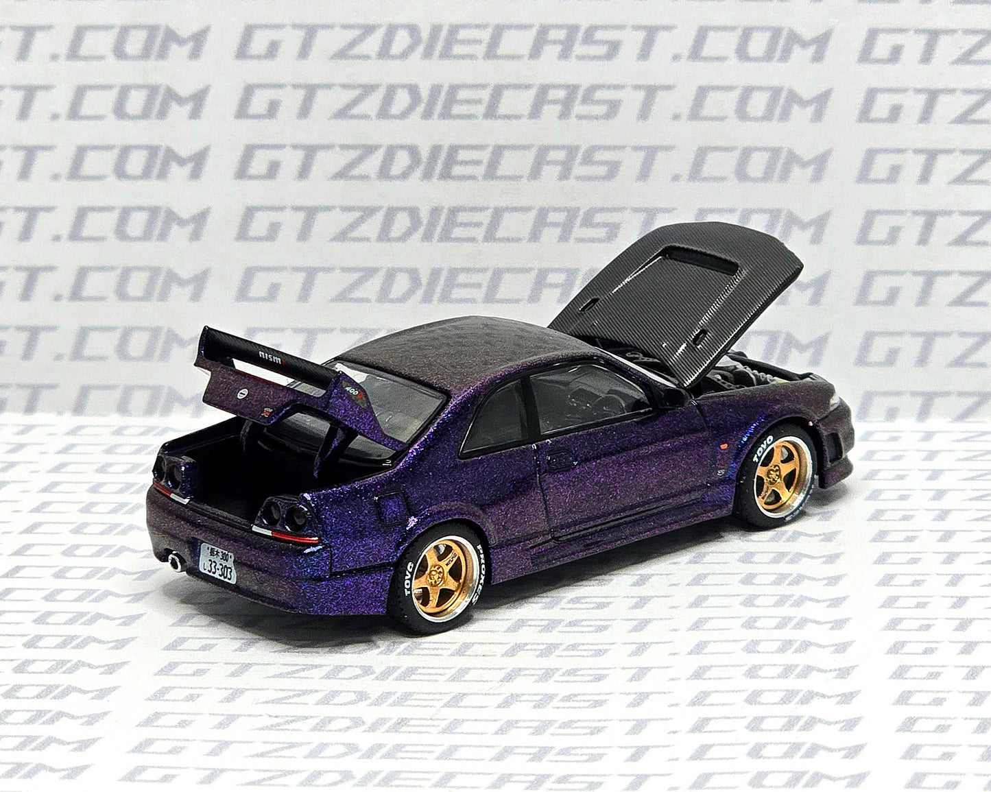 Pop Race Skyline GT-R R33 Purple PR64-256