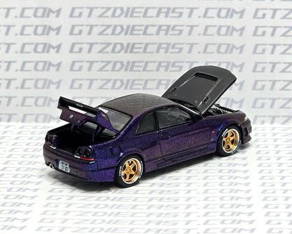 Pop Race Skyline GT-R R33 Purple PR64-256