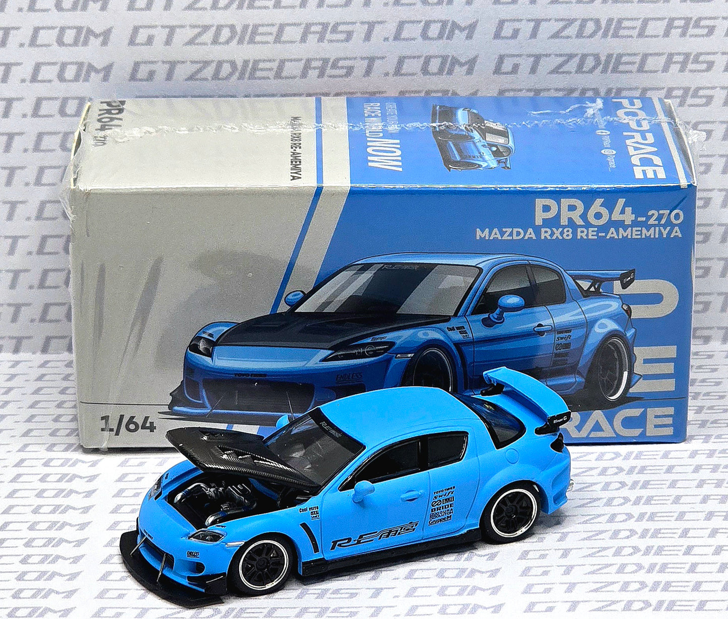 Pop Race Mazda RX-8 RE-Amemiya - Light Blue PR640270