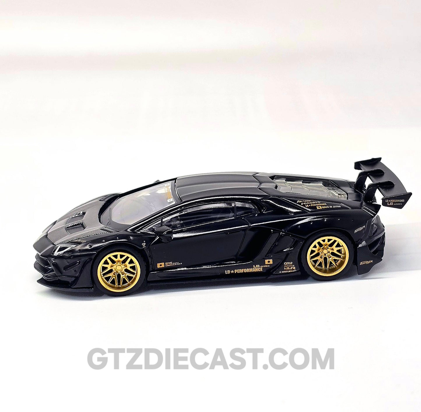 Mini GT 1:64 LB-WORKS Lamborghini Aventador Limited Edition – Matte Black