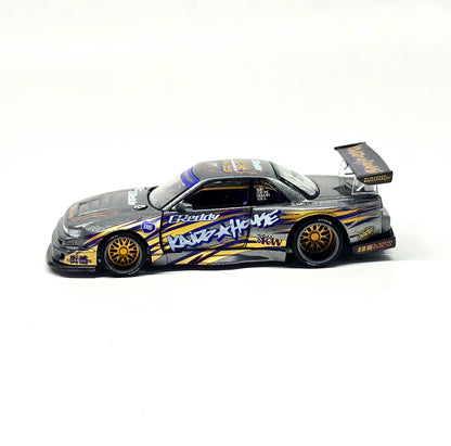 Kaido House x Mini GT Nissan Silvia S13-R Kaido Drift V1 Greddy – Gunmetal Gray